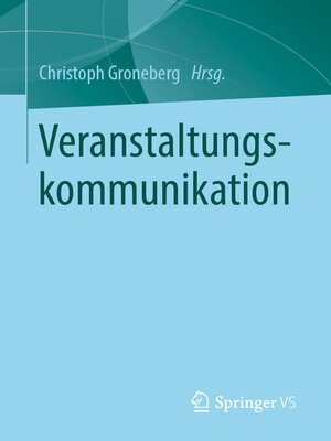 cover image of Veranstaltungskommunikation